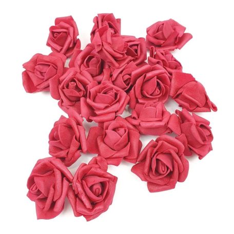 Polyfoam fejvirág 5 - Bordó - 4 cm - 20 db/csomag