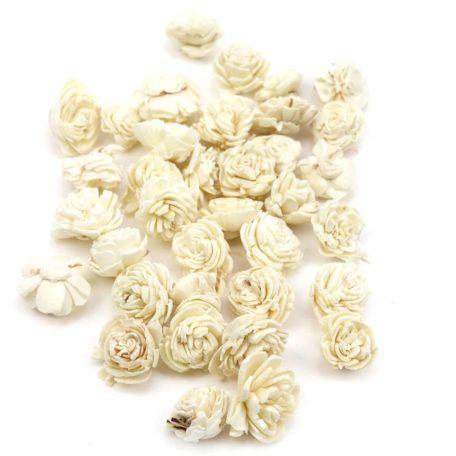 Shola belly virág kicsi - Fehér - 2-3 cm - 36 db/csomag