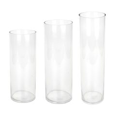 Üveg henger - 15x39,5 cm, 15x49,5 cm, 15x59,5 cm