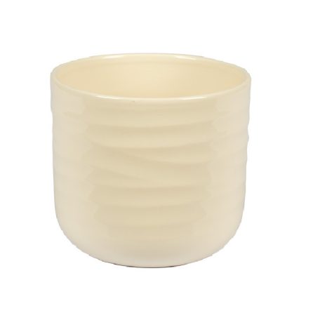 Greer kerámia kaspó - Krém - 12 cm, 14 cm, 16 cm
