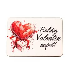 Fa tábla "Boldog Valentin napot" - 7x5 cm