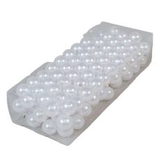 Dekor gyöngy - 10 mm - Fehér - 85 gr/csomag