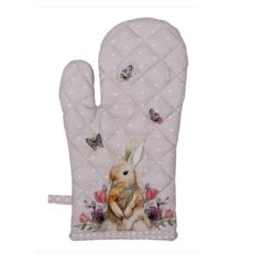   Clayre & Eef - Rabbit Flowers - Edényfogó kesztyű - 18x30 cm 