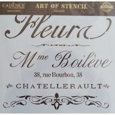 Cadence stencil - 25x25 cm - HDM-40