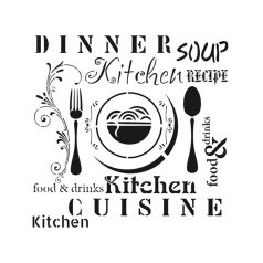 Cadence stencil - 25x25 cm - HDM-48