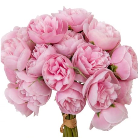 Dekor peonia csokor - 4 szín  - 28 cm 