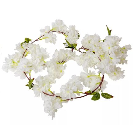 Barackvirágos girland - Krém - 180 cm