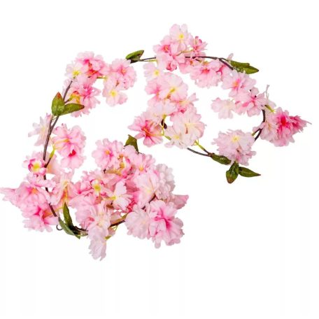 Barackvirágos girland - Pink - 180 cm 