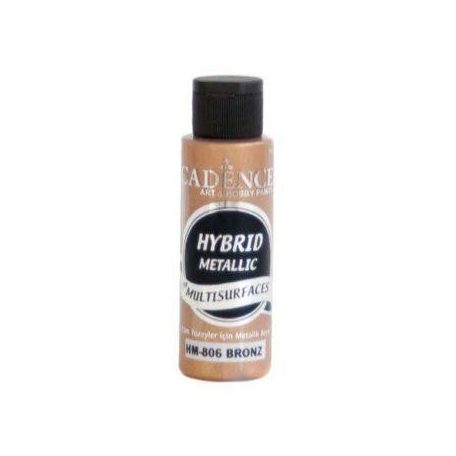 Cadence Hybrid metál akrilfesték - Bronze - 70 ml - HM-806