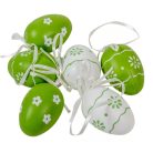 Húsvéti tojás - virág mintás - 6 cm - 6 db/csomag