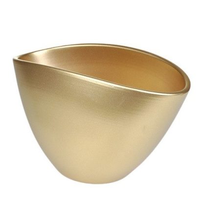 Ovum kerámia kaspó arany - 20 cm, 26 cm