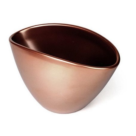 Ovum kerámia kaspó rose gold - 20 cm, 26 cm