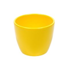   Base kerámia kaspó - Sárga - 8 cm, 9 cm, 10 cm, 11 cm, 13 cm, 15 cm
