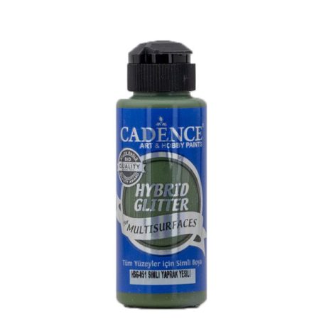 Cadence Hybrid glitter festék - 120 ml - Leaf Green - HSG-051