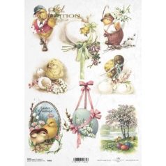 Húsvéti rizspapír - Csibék - 21x29,7 cm