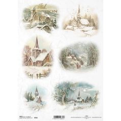  ITD rizspapír - A4 - 21x29,7 cm - Rózsák - ITD-R0992
