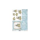 Nyuszifiú csészében rizspapír - A4 - 21x29,7cm - ITD-R1581