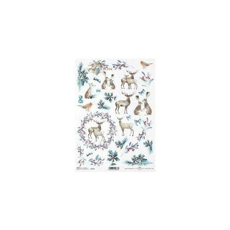ITD Karácsonyi rizspapír - A4 - 21x29,7 cm - ITD-R1629