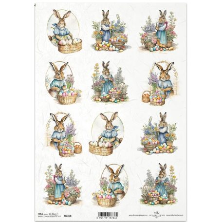 ITD rizspapír - A4 - Húsvét - 21x29,7cm - ITD-R2368