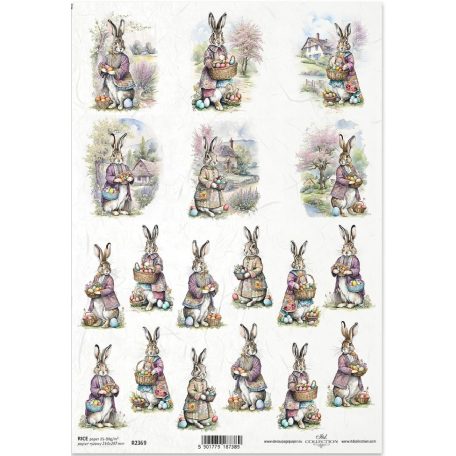 ITD rizspapír - A4 - Húsvét - 21x29,7cm - ITD-R2369