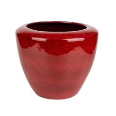    Campbell kerámia kaspó - Piros - 29x24 cm, 39x30 cm, 44x38 cm 