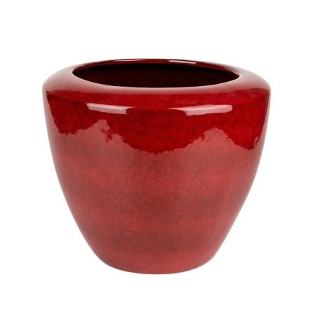  Campbell kerámia kaspó - Piros - 29x24 cm, 39x30 cm, 44x38 cm 