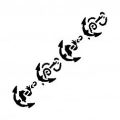 Cadence stencil - 6x20 cm - K-08