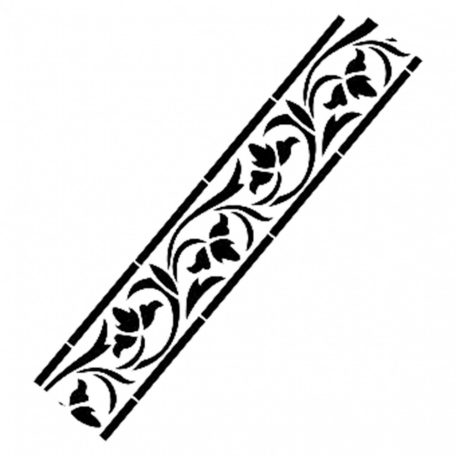 Cadence stencil - 6x20 cm - K-161