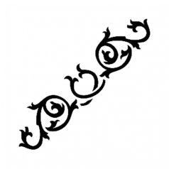 Cadence stencil - 6x20 cm - K-62