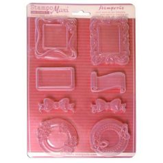   Lágy PVC öntőforma - A4 - 29,7x21 cm - Keretek - K3PTA-410