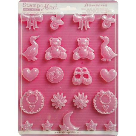 Lágy PVC öntőforma - A4 - Bébi formák - K3PTA-447