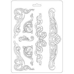 Lágy PVC öntőforma - A4 - Klasszikus dekor - K3PTA-449