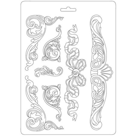 Lágy PVC öntőforma - A4 - Klasszikus dekor - K3PTA-449