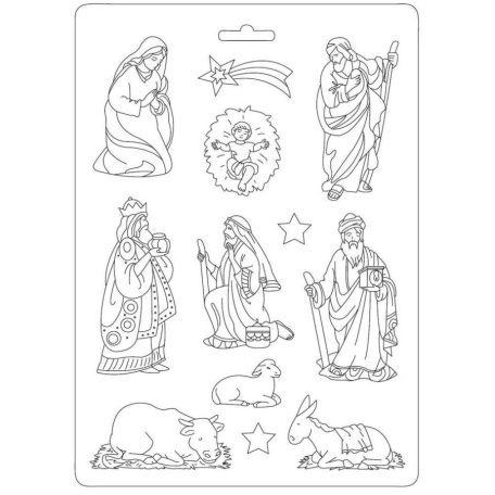 Lágy PVC öntőforma - A4 - Bethlehem - K3PTA-451