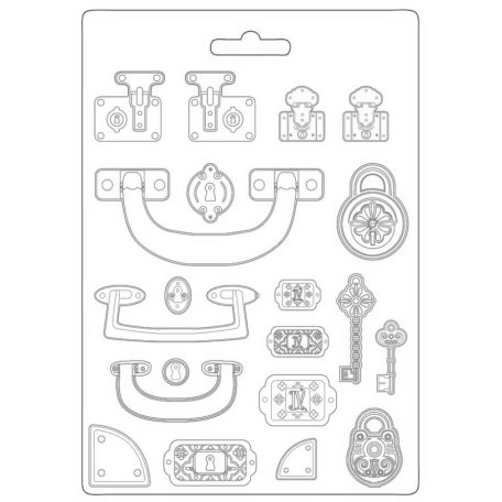 Lágy PVC öntőforma - A4 - Lady Vagabond életstílus bőrönd  - K3PTA-4518