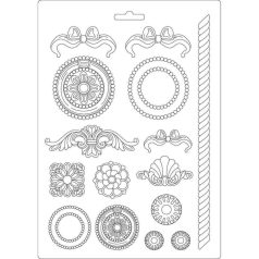 Lágy PVC öntőforma - A4 - Kis keretek - K3PTA-452