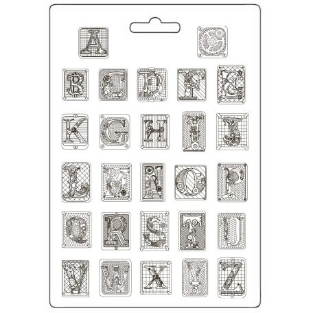 Lágy PVC öntőforma - A4 - Master of Magic alphabet - K3PTA4589