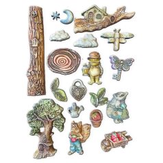 Lágy PVC öntőforma - A4 - Hidden Grove - K3PTA4590