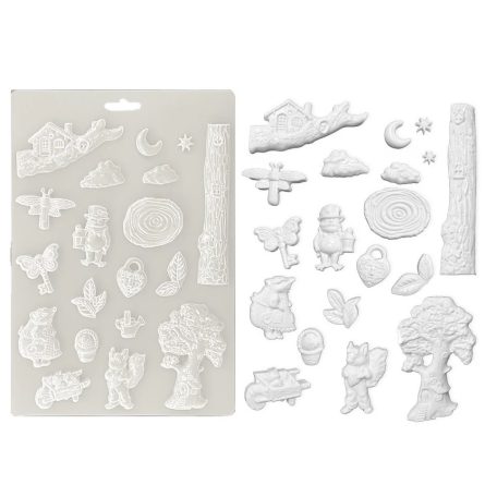 Lágy PVC öntőforma - A4 - Hidden Grove - K3PTA4590