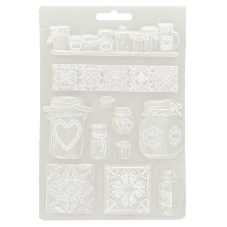 Lágy PVC öntőforma - A5 - Golden Harmony pots - K3PTA-5665