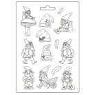 Lágy PVC öntőforma - A5 - Hidden Grovev Gnomes - K3PTA-5669