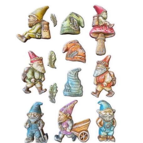 Lágy PVC öntőforma - A5 - Hidden Grovev Gnomes - K3PTA-5669