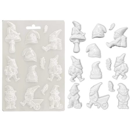 Lágy PVC öntőforma - A5 - Hidden Grovev Gnomes - K3PTA-5669