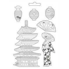    Lágy PVC öntőforma - A4 - Sir Vagabond Japan Pagoda - K3PTA4509