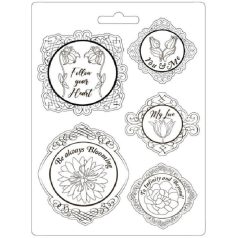   Lágy PVC öntőforma - A4 - Romantic Garden House - K3PTA4529