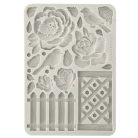 Szilikon öntőforma - A5 - House Of Roses Fence - KACMA-559
