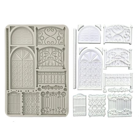 Szilikon öntőforma - A5 - Fence and door - KACMA-564