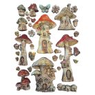 Szilikon öntőforma - A5 - Hidden Grove Mushroom House - KACMA-574
