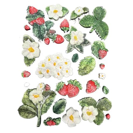 Szilikon öntőforma - A5 - Strawberries - KACMA-575