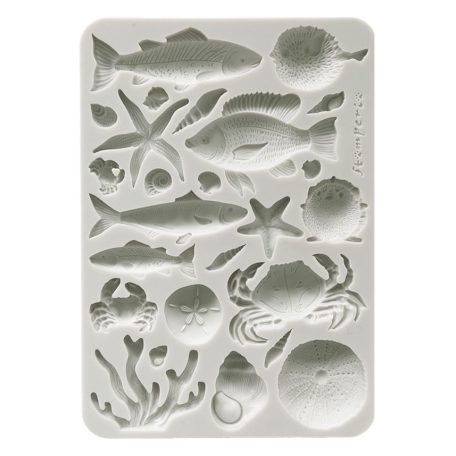 Szilikon öntőforma - A5 - Silent Sea shells and fish - KACMA-578